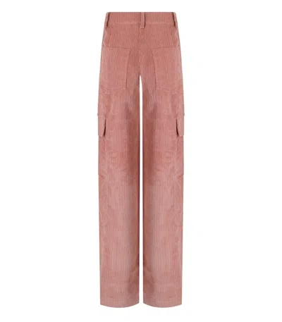 Essentiel Antwerp Gazou Pink Cargo Trousers In Pink