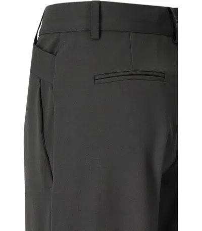 Shop Federica Tosi Dark Grey Wide Leg Trousers
