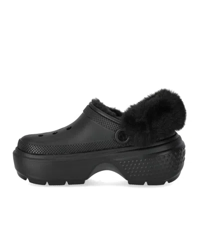 Crocs Unisex Stomp Lined Clog In Black In Black