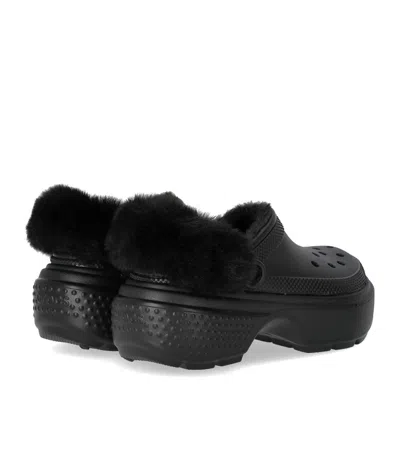 Crocs Unisex Stomp Lined Clog In Black In Black