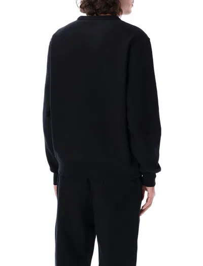 Burberry Black Logo Cotton Blend Sweatshirt