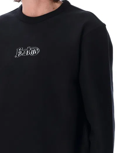 Burberry Black Logo Cotton Blend Sweatshirt