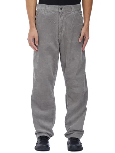 Carhartt Wip Pantalone Single Pant In Cordura In Gray