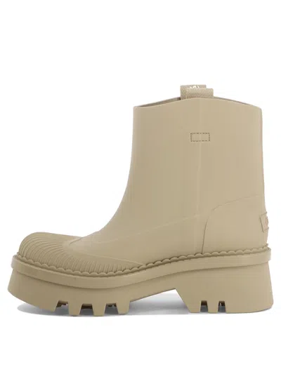 Chloé Raina Rain Boots In Neutral