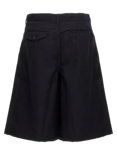 Comme Des Garçons Shirt Wool Gabardine Shorts Trousers Black