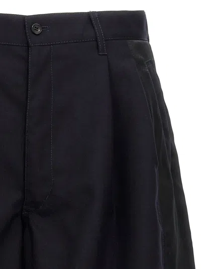 Comme Des Garçons Shirt Wool Gabardine Shorts Trousers Black