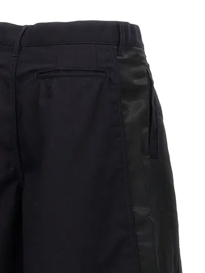 Comme Des Garçons Shirt Wool Gabardine Shorts Trousers Black