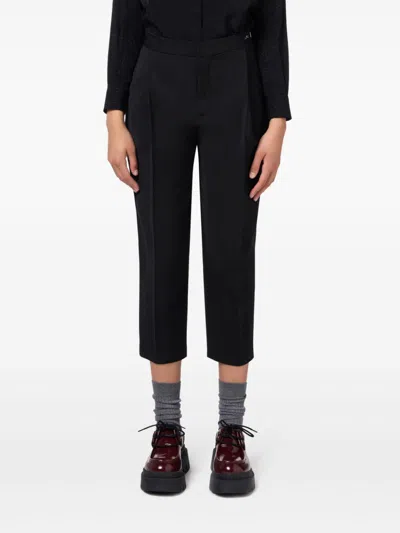 Elisabetta Franchi Wool Pleated Casual Pants