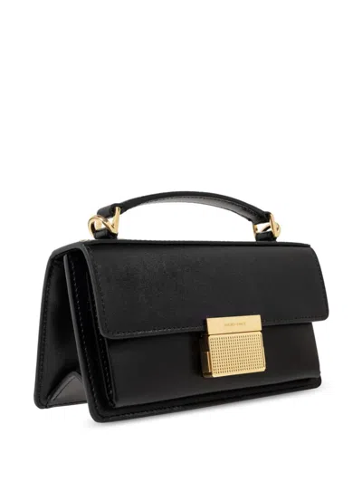Golden Goose 'venezia' Black Hangbag With Adjustable And Removable Shoulder Strap And Clasp Closure In Black