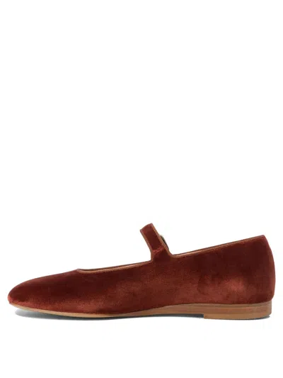 Le Monde Beryl Crystal-embellished Velvet Mary Jane Ballet Flats