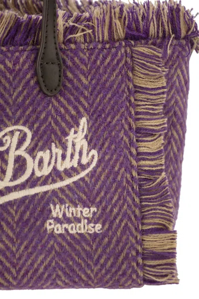 Mc2 Saint Barth Mini Vanity Bag With Bangs And Embroidered Logo