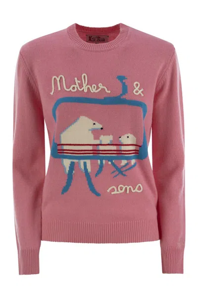 Mc2 Saint Barth Wool-blend Jumper With Embroidery