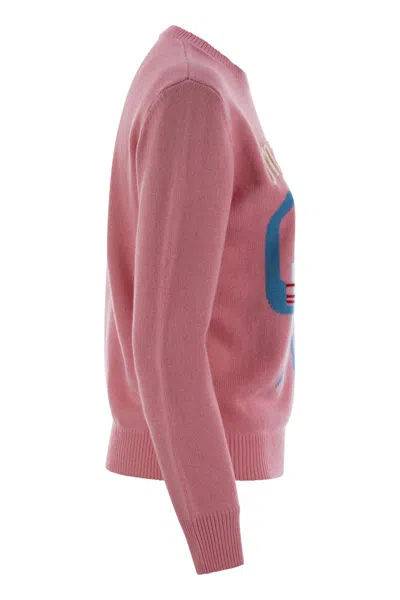 Mc2 Saint Barth Wool-blend Jumper With Embroidery