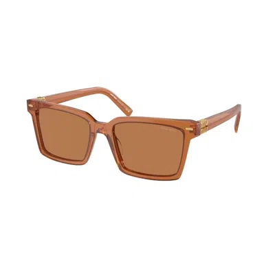 Miu Miu Acetate & Plastic Rectangle Sunglasses