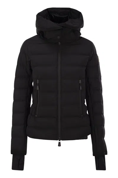 Moncler Womens Black Lamoura Hooded Shell-down Ski Jacket