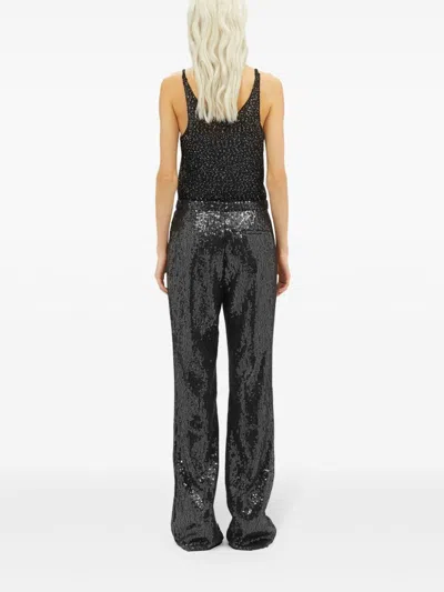 Msgm Sequin-embellished Trousers