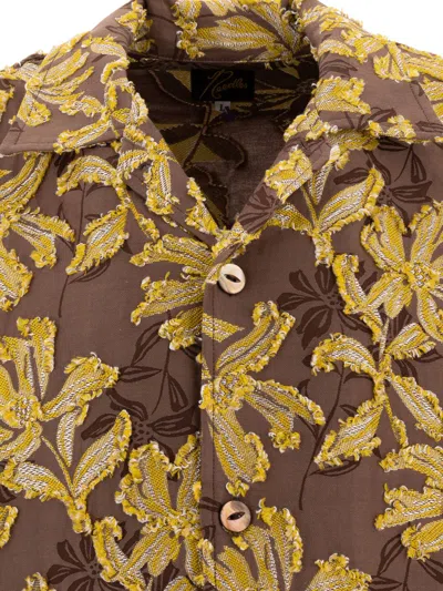 Needles "floral Oasis" Embroidered Short Sleeve Shirt