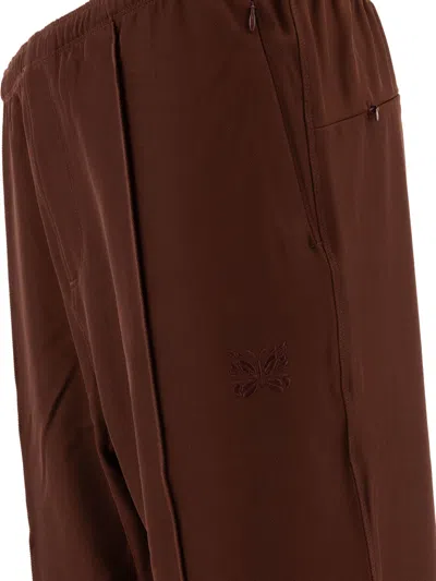 Needles Elastic Waistband Embroidered Detail Side Pockets Trousers