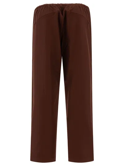 Needles Elastic Waistband Embroidered Detail Side Pockets Trousers