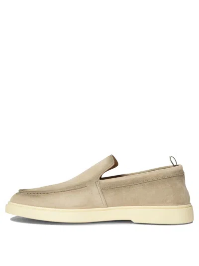 Officine Creative Bones 002 Suede Loafers In Neutral