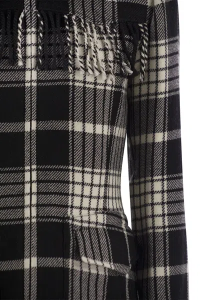 Polo Ralph Lauren Goleta Fringed Checked Wool-flannel Jacket