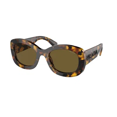 Prada Womens Pr A13s Butterfly-frame Acetate Sunglasses Yellow