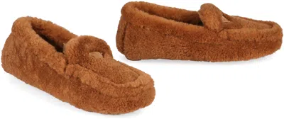 Prada Shearling Driving Loafers