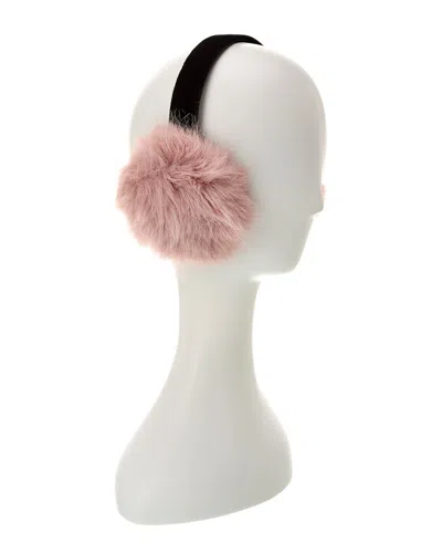 Surell Accessories Eyelash Earmuffs In Pink