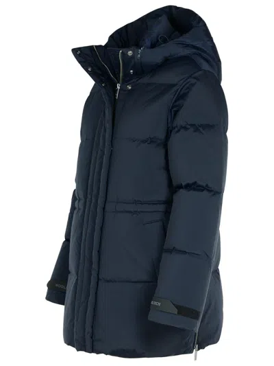 Woolrich Fluffy Prescott Parker Coat In Blue