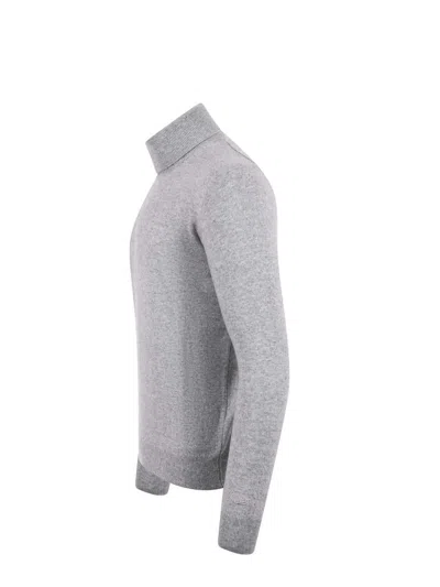 Mc2 Saint Barth Bond Turtleneck Jumper In Grey