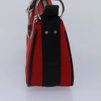 Pre-owned Dior Hardcore Red Silk Shoulder Bag ()