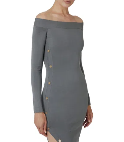 Elisabetta Franchi Off-shoulder Midi Dress