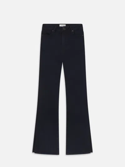 Shop Frame Le Mini Boot Outseam Slit Bootcut Jeans In Blue