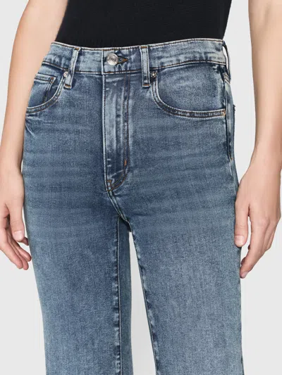 Shop Frame Le Sleek Straight Jeans In Blue