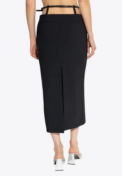 Attico Midi Skirt In Black
