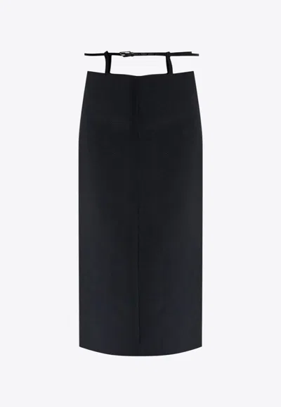 Attico Midi Skirt In Black