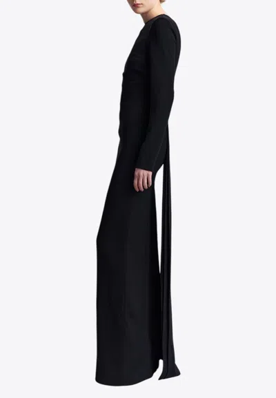 16arlington 16 Arlington Christabel Open-back Gown In Black
