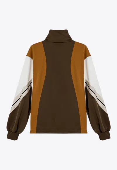 Palm Angels Colorblocked Logo Track Jacket In Multicolor