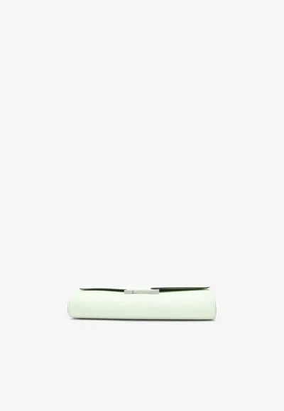 Pre-owned Hermes Constance To Go Wallet In Vert Fizz Epsom With Palladium Hardware
