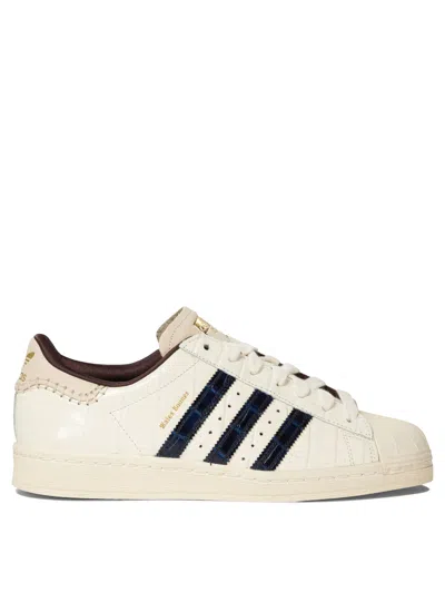 Adidas Originals X Wales Bonner Superstar Croc-embossed Leather Sneakers