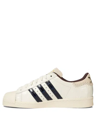 Adidas Originals X Wales Bonner Superstar Croc-embossed Leather Sneakers