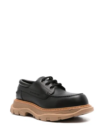 Alexander Mcqueen Leather Lace-up Shoes With Chunky Sole