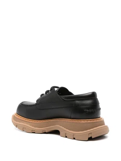 Alexander Mcqueen Leather Lace-up Shoes With Chunky Sole