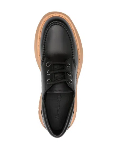 Alexander Mcqueen Leather Lace-up Shoes With Chunky Sole