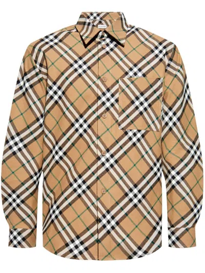 Burberry Check Print Cotton Shirt