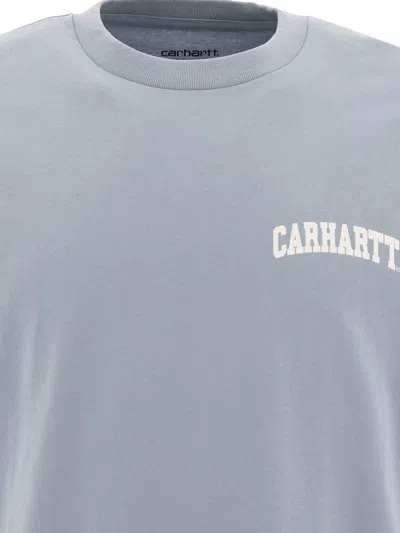 Carhartt University Script T-shirts Light Blue
