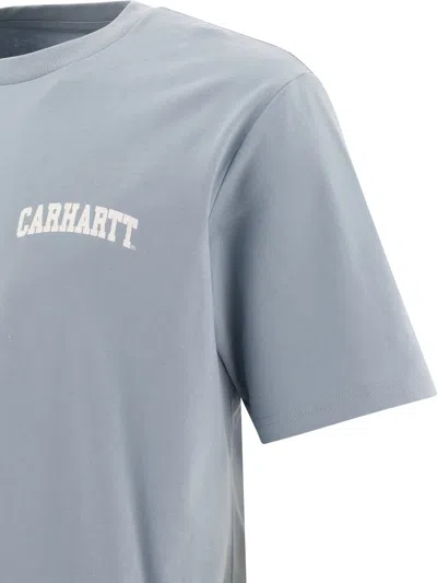 Carhartt University Script T-shirts Light Blue