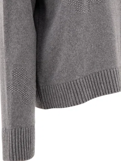 Cecilie Bahnsen Long-sleeved Sweater In Gray