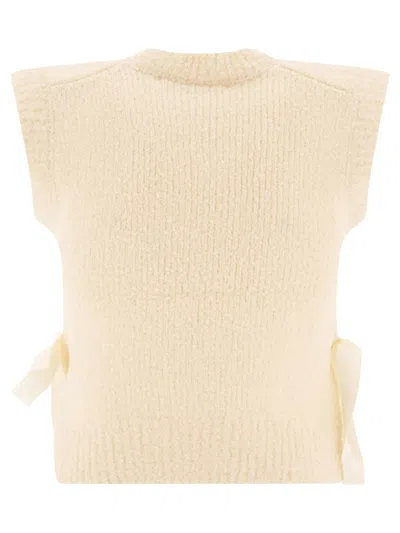 Cecilie Bahnsen Owen Knitted Vest In Neutral
