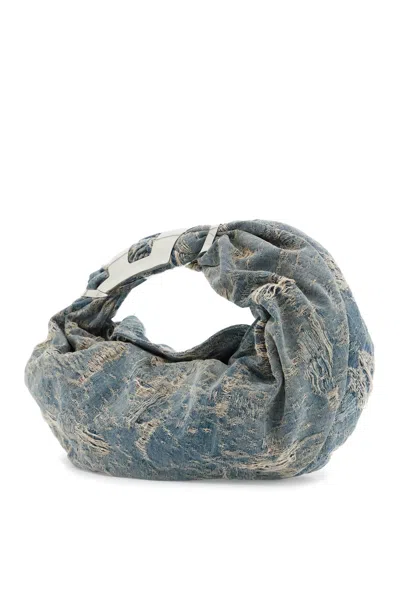 Diesel Denim Grab-d Hobo Shopping Bag In Blue